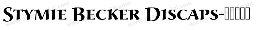 Stymie Becker Discaps字体转换